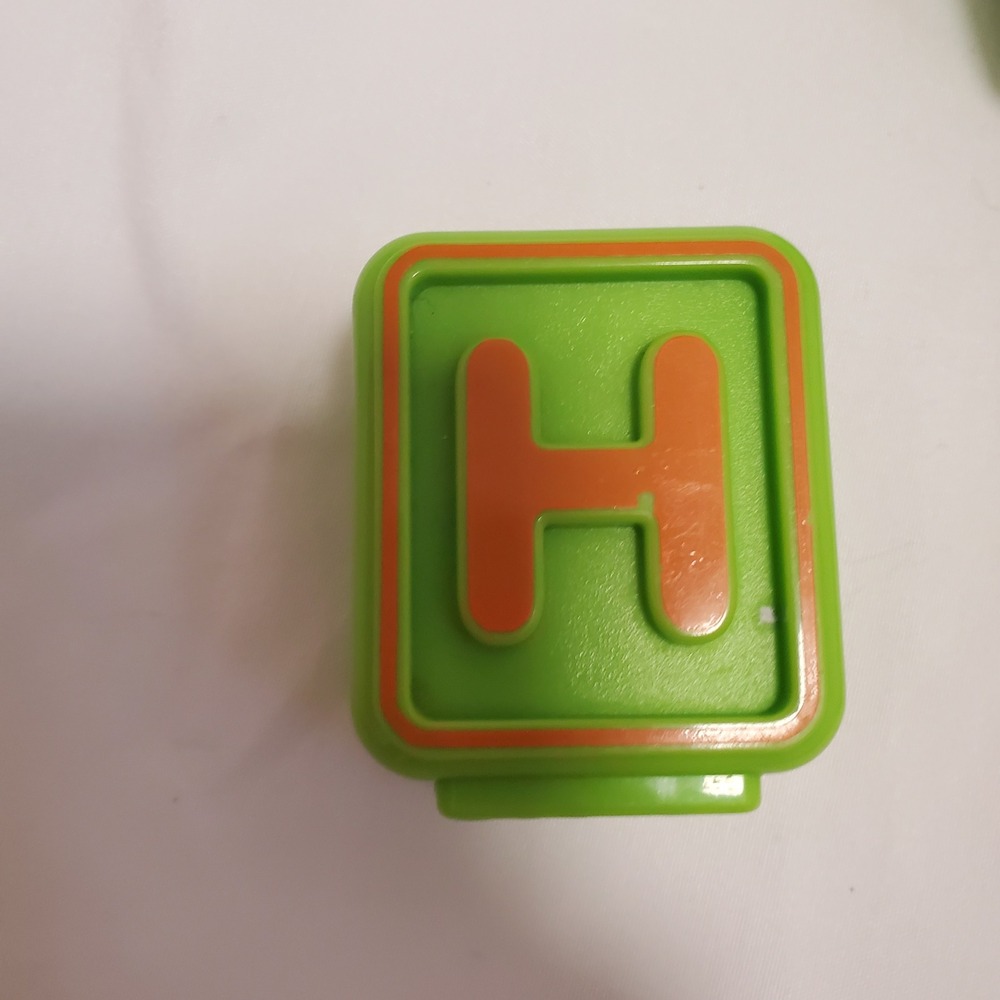 Vtech alphabet train Letter Replacement Replacement Block Letter H Hat Green Or